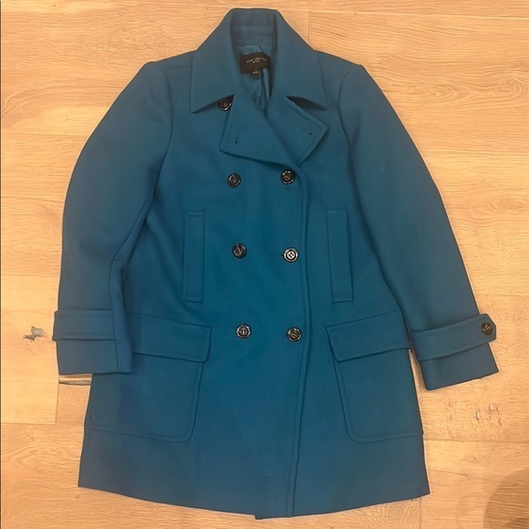 Ann Taylor Jackets & Blazers - Ann Taylor Blue Peacoat Double-Breasted Jacket